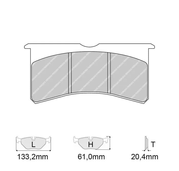 Ferodo Brake Pads FRP3097 - AP Racing CP8350 / Wilwood Billet Superlite Calipers / Ford Fiesta R2 Front