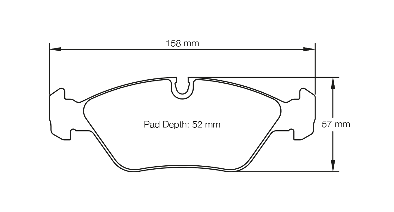 PAGID RACING BRAKE PADS U1144 BMW M3 E30 EVO I & II FRONT