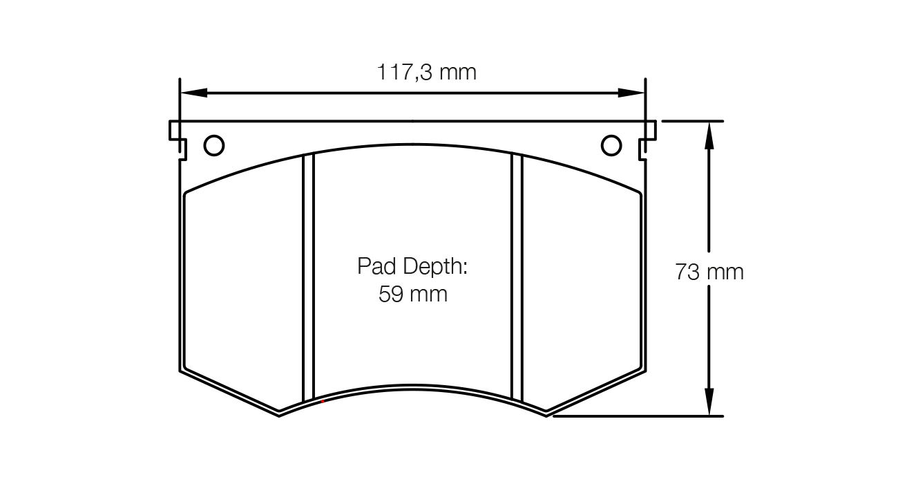 PAGID RACING BRAKE PADS U1191 GIRLING CALIPER, ASTON MARTIN DBS V8 69-74 FRONT