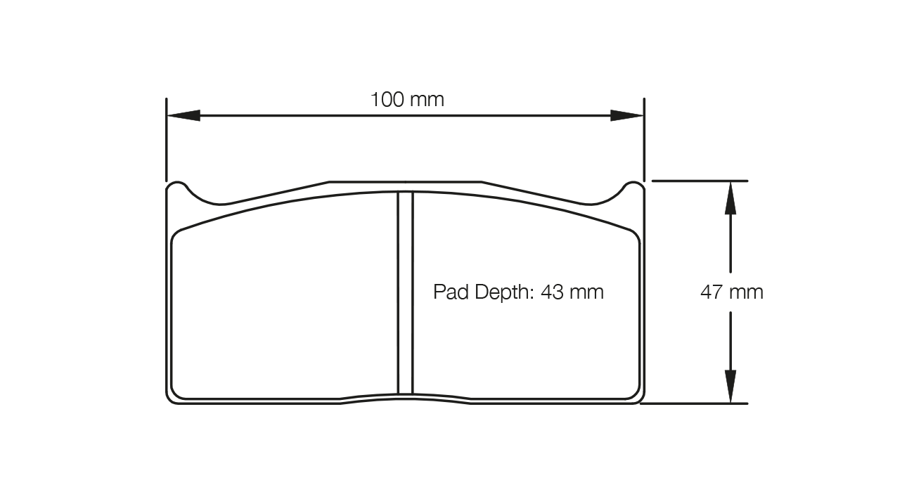 PAGID RACING BRAKE PADS U1283 BREMBO VO GRPN REAR