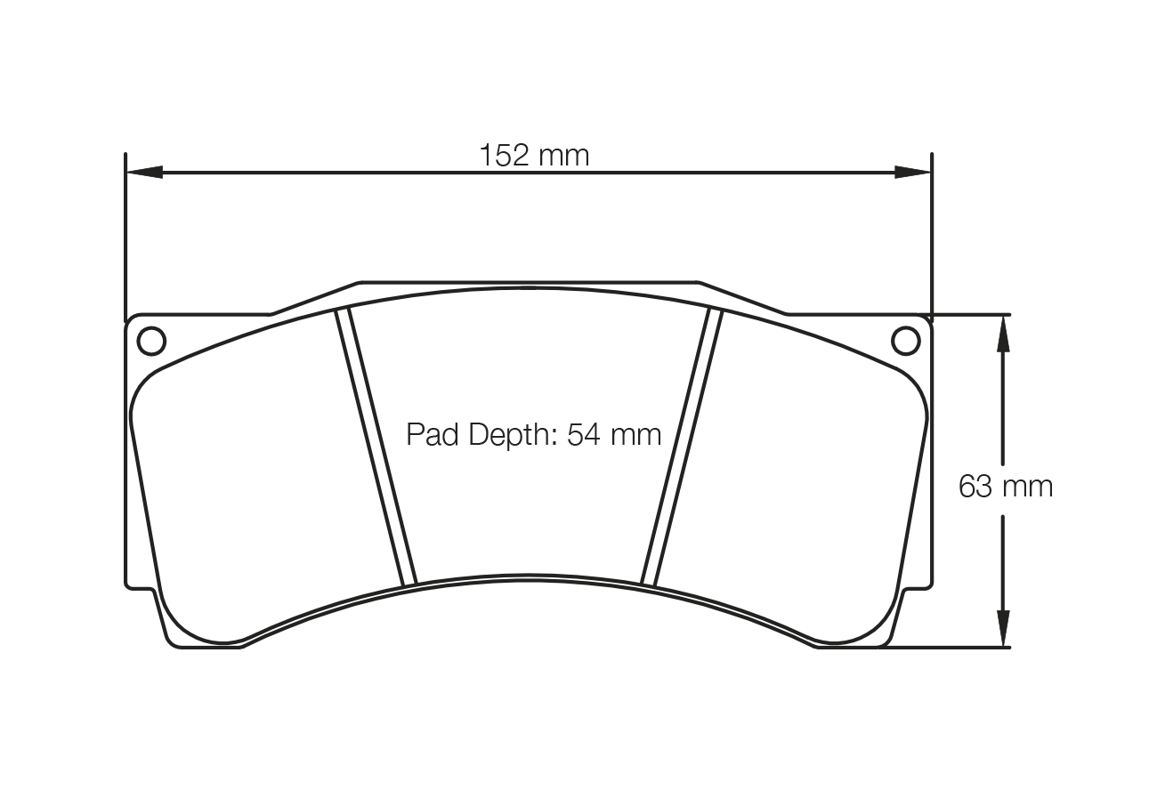 PAGID RACING BRAKE PADS U1539 TO FIT VARIOUS AP RACING & ALCON CALIPERS