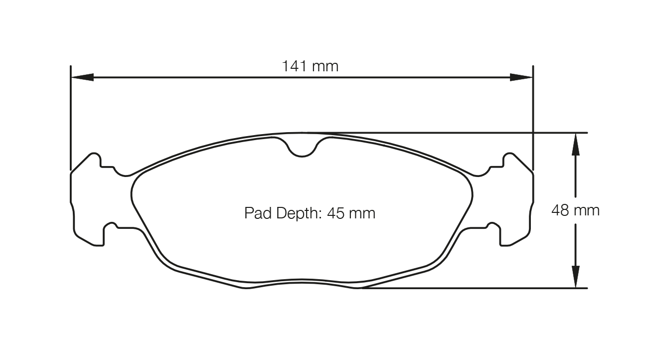 PAGID RACING BRAKE PADS U1620 OPEL CORSA B GSI FRONT