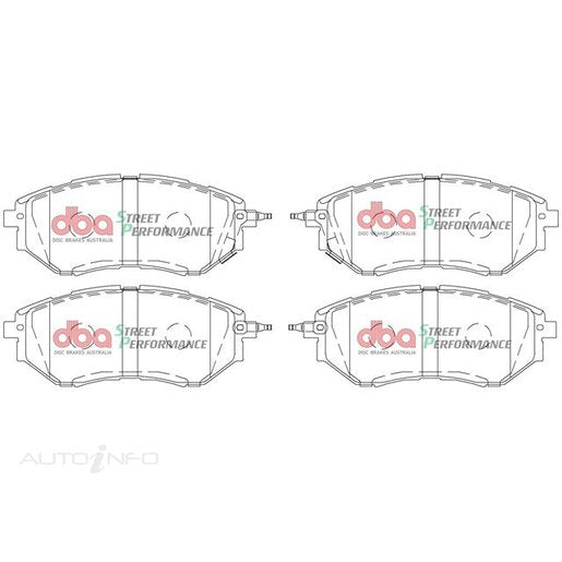 DBA STREET PERFORMANCE PADS DB1722 SUBARU LEGACY FRONT