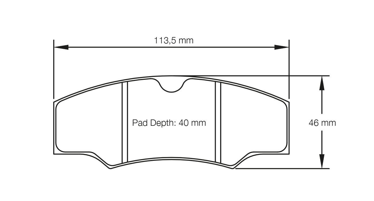 PAGID RACING BRAKE PADS U1749 TO FIT AP RACING CP2361 & ALCON "H" CALIPERS