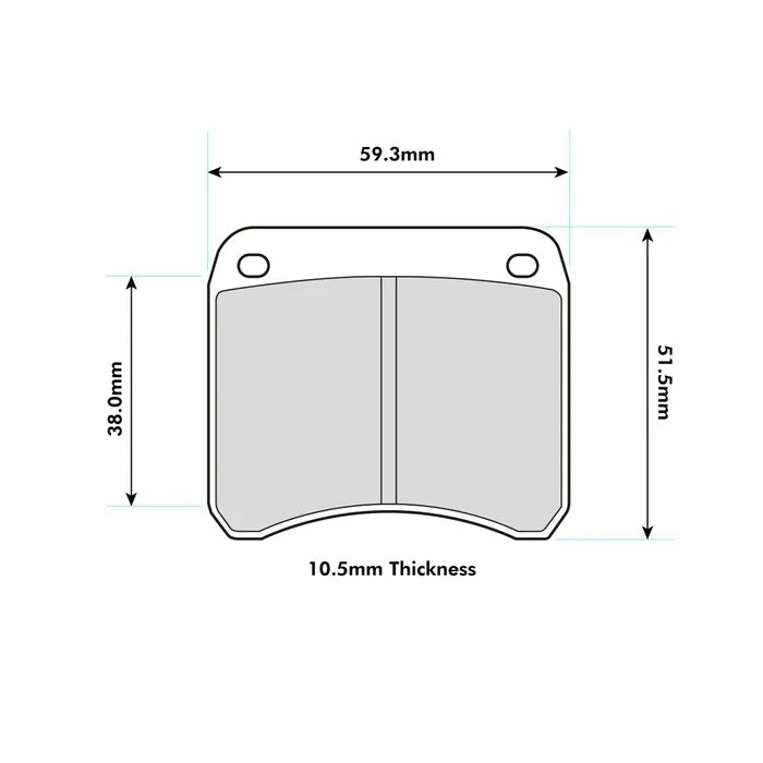 Ferodo Brake Pads - FCP342 AP Various 2 Piston / OE Calipers / Formula Ford