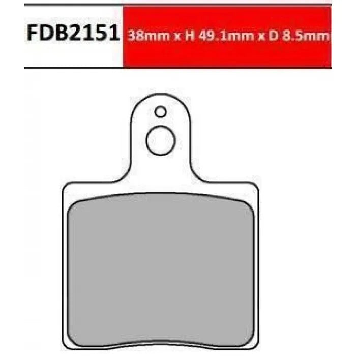 Ferodo Kart Brake Pads FDB2151KS - CRG/GP KZ & DD2 Front & Minikart Rear (Sintered Compound)