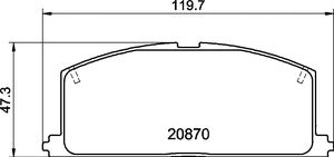 MINTEX RACING BRAKE PADS MDB1251 TOYOTA CELICA,COROLLA FRONT