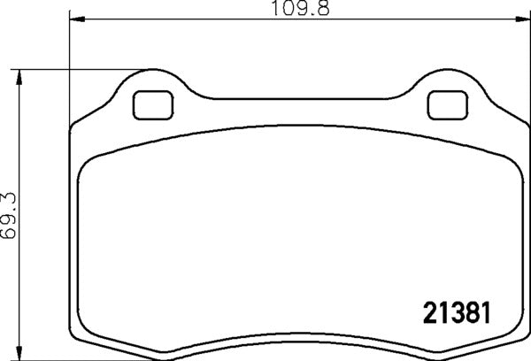 MINTEX RACING BRAKE PADS MDB1968 FORD FOCUS FRONT