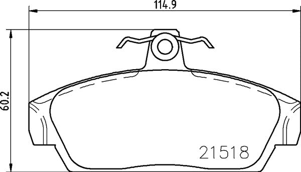 MINTEX RACING BRAKE PADS MDB1419 MG MGF,MG TF FRONT