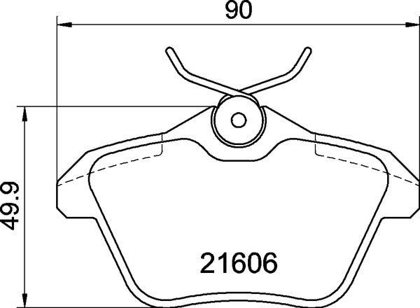 MINTEX RACING BRAKE PADS MDB1742 ALFA 156 164 166 REAR