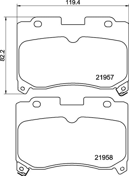 MINTEX RACING BRAKE PADS MDB1838 TOYOTA CELICA,SUPRA FRONT