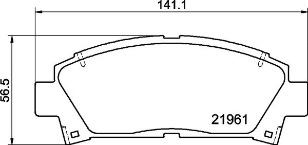 MINTEX RACING BRAKE PADS MDB1684 TOYOTA CELICA,COROLLA FRONT