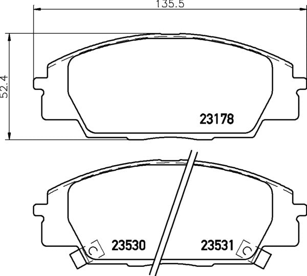 MINTEX RACING BRAKE PADS MDB2044 HONDA CIVIC AP FRONT
