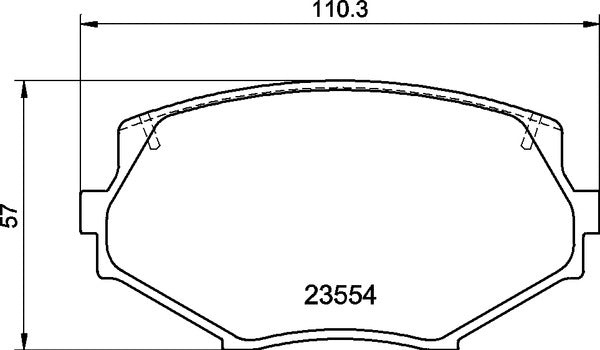 MINTEX RACING BRAKE PADS MDB1686 MAZDA MX-5 NB - FRONT