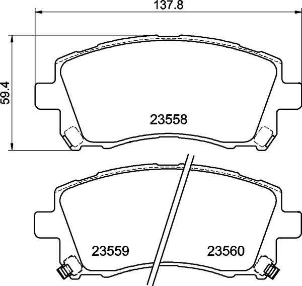 MINTEX RACING BRAKE PADS MDB1794 MITSUBISHI,SUBARU FRONT