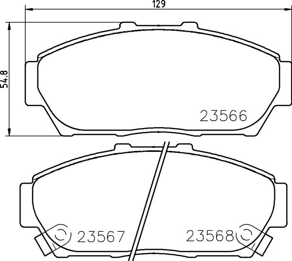 MINTEX RACING BRAKE PADS MDB2005 HONDA INTEGRA FRONT