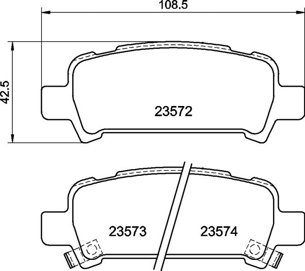 MINTEX RACING BRAKE PADS MDB1999 SUBARU IMPREZA,LEGACY REAR