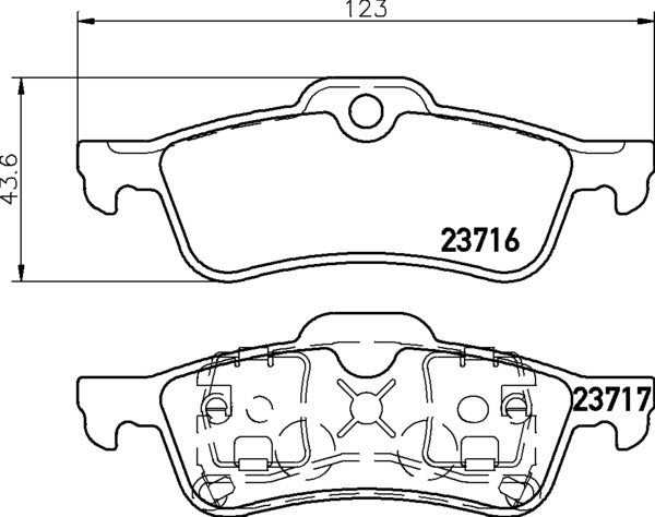 MINTEX RACING BRAKE PADS MDB2163 MINI R50 R53 REAR