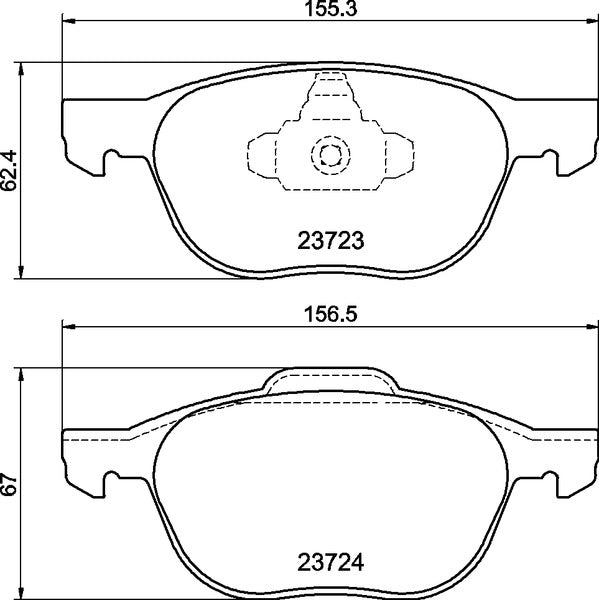 MINTEX RACING BRAKE PADS MDB2634 MAZDA 3 FRONT