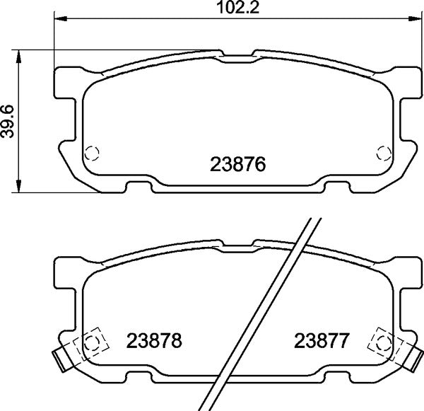 MINTEX RACING BRAKE PADS MDB2249 MAZDA MX-5 NB (2002-2005) - REAR
