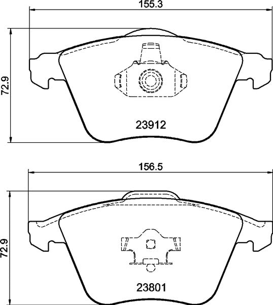 MINTEX RACING BRAKE PADS MDB2749 FORD FOCUS,MAZDA 3 FRONT