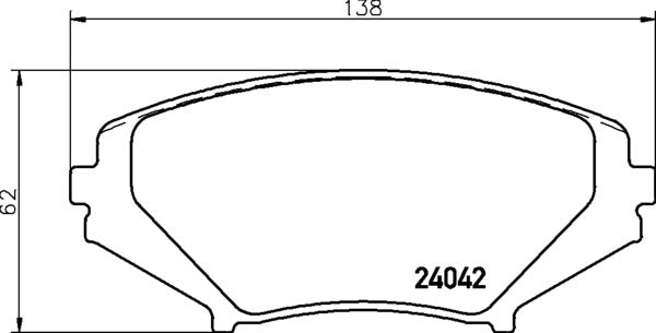 MINTEX RACING BRAKE PADS MDB2589 MAZDA RX-8 FRONT