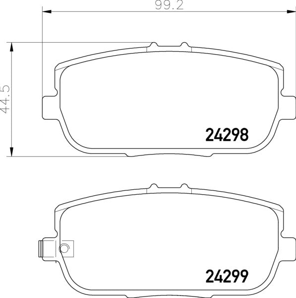 MINTEX RACING BRAKE PADS MDB2772 MAZDA MX-5 ND - REAR