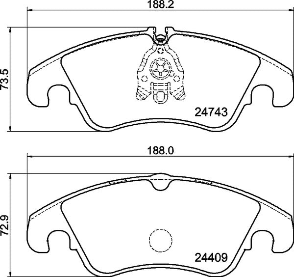 MINTEX RACING BRAKE PADS MDB3041 FORD FOCUS FRONT