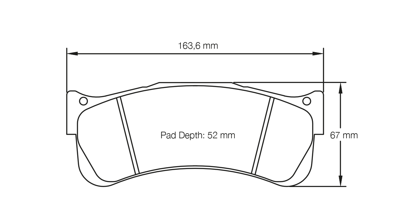 PAGID RACING BRAKE PADS U2488 PORSCHE 997 GT3 R/RSR, GALLARDO GT3 FRONT
