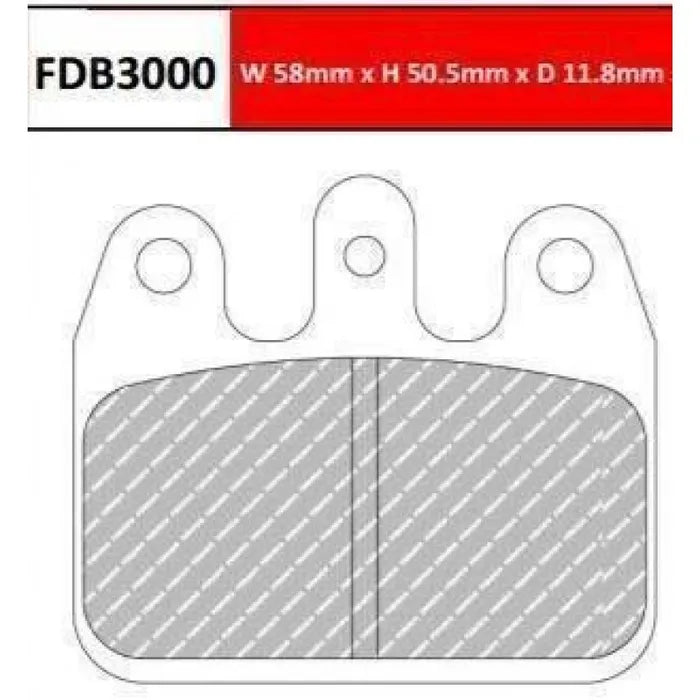 Ferodo Kart Brake Pads FDB3000KA - CRG/GP KZ & DD2 Rear (Organic Compound)