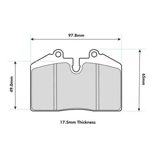 Ferodo Brake Pads FCP451 - Porsche 993/911(964)/944/968 & Alcon CAR36 Caliper Rear
