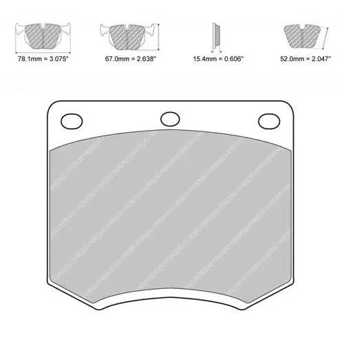 Ferodo Brake Pads FCP167 - Ford RS2000, Mexico, RS1600, Mk2 Escort - Front