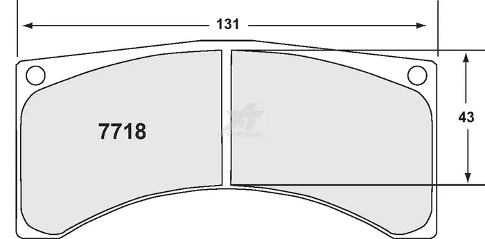 Ferodo Brake Pads - FRP3070W DS1:11 Brake Pads to fit Brembo 07.7869.12 & Wilwood GT 4000 Calipers