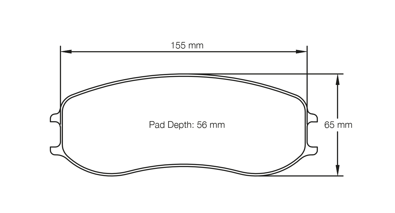 PAGID RACING BRAKE PADS U4920 PORSCHE 991 GT3 CUP, MR & CAYMAN GT4, MR FRONT
