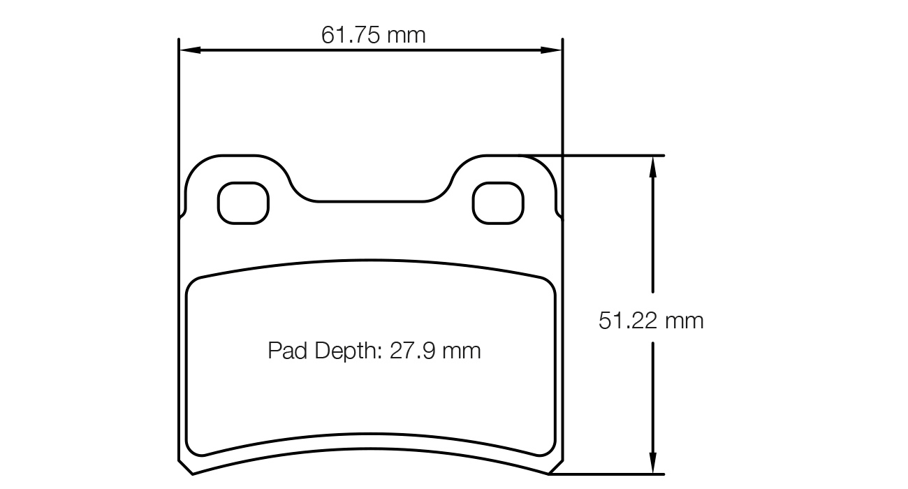 PAGID Go Kart Pads - Parolin KZ/DD2 Rear Brake Pads