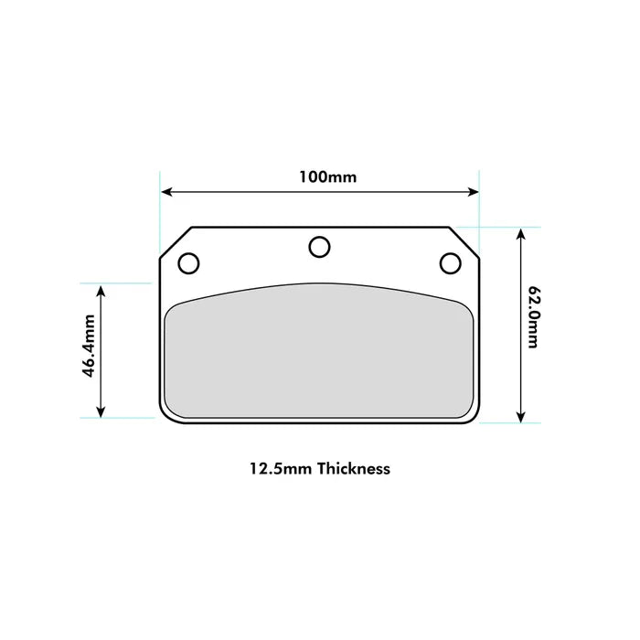 Ferodo Brake Pads FRP502 - FRP502 Wilwood Dynalite Centre Pin Calipers