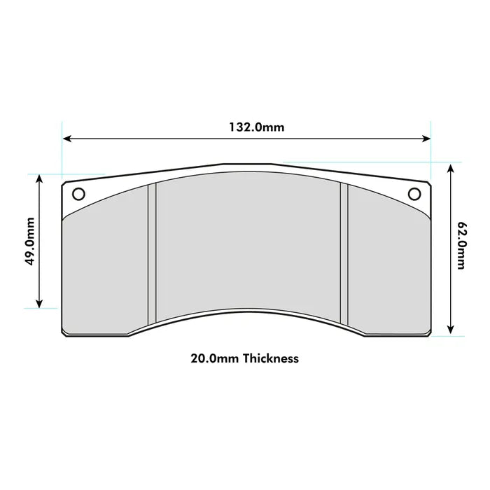 Ferodo Brake Pads FRP302 - Alcon B-Type 4 Piston Calipers Porsche rear