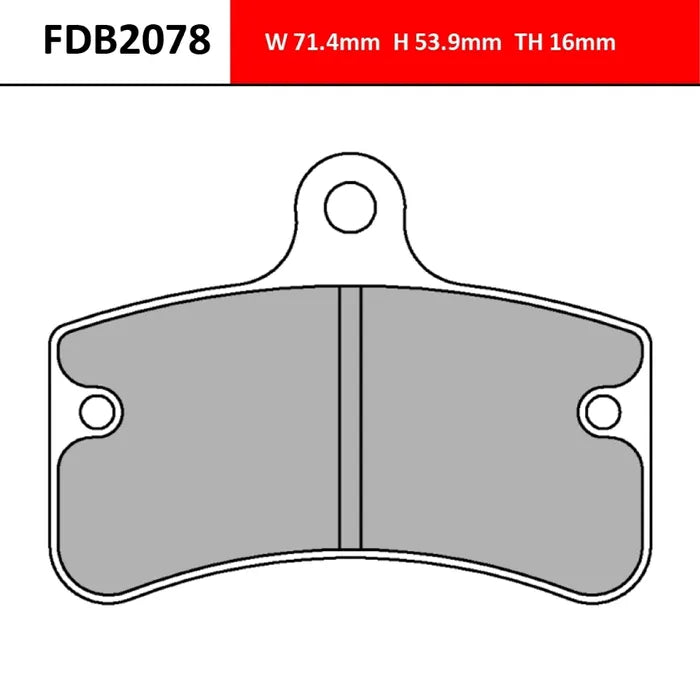 Ferodo Kart Brake Pads FDB2078KA - OTK Venox Rear
