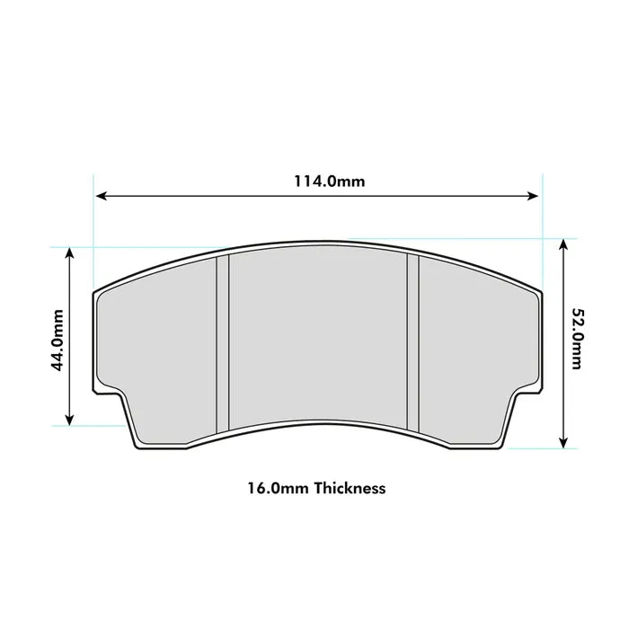 Ferodo Brake Pads FRP219 - AP Racing CP5100 Calipers Subaru Rear