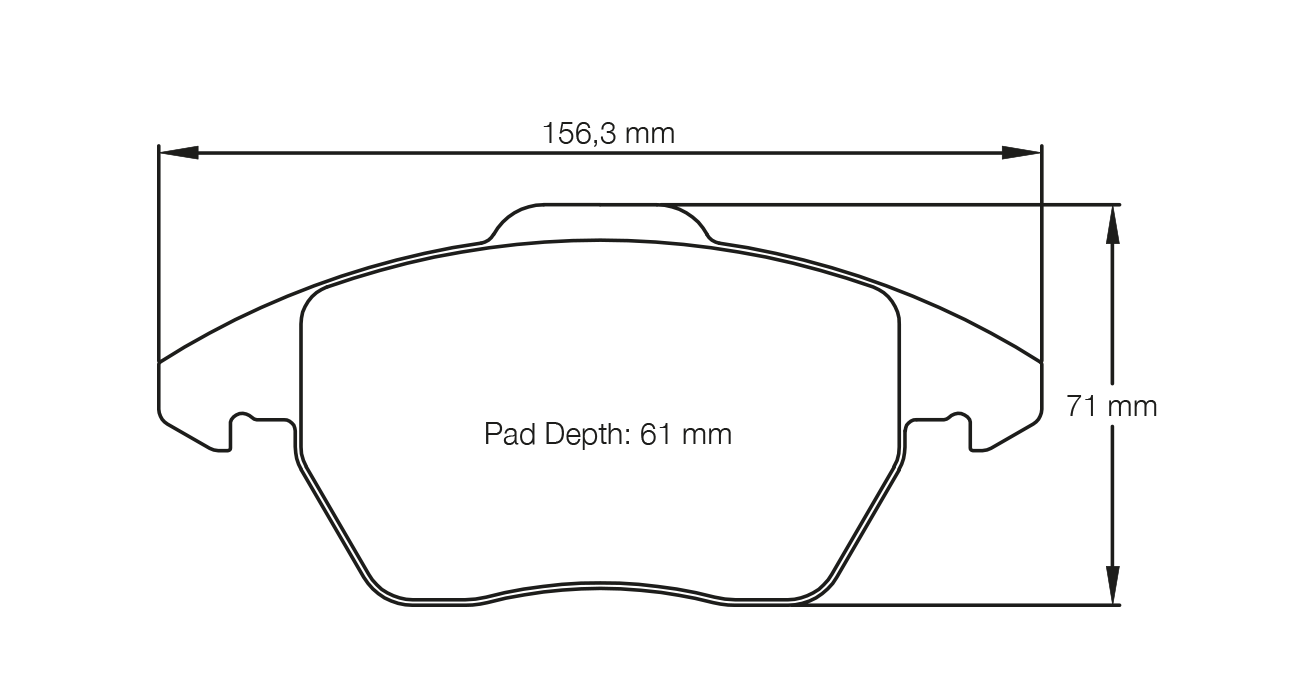 PAGID RACING BRAKE PADS U8001 AUDI A1, A3, TT, VOLKSWAGEN GOLF FRONT