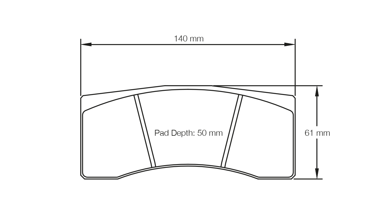 PAGID RACING BRAKE PADS U8030 TO SUIT BREMBO VO FIA GRAVEL FRONT