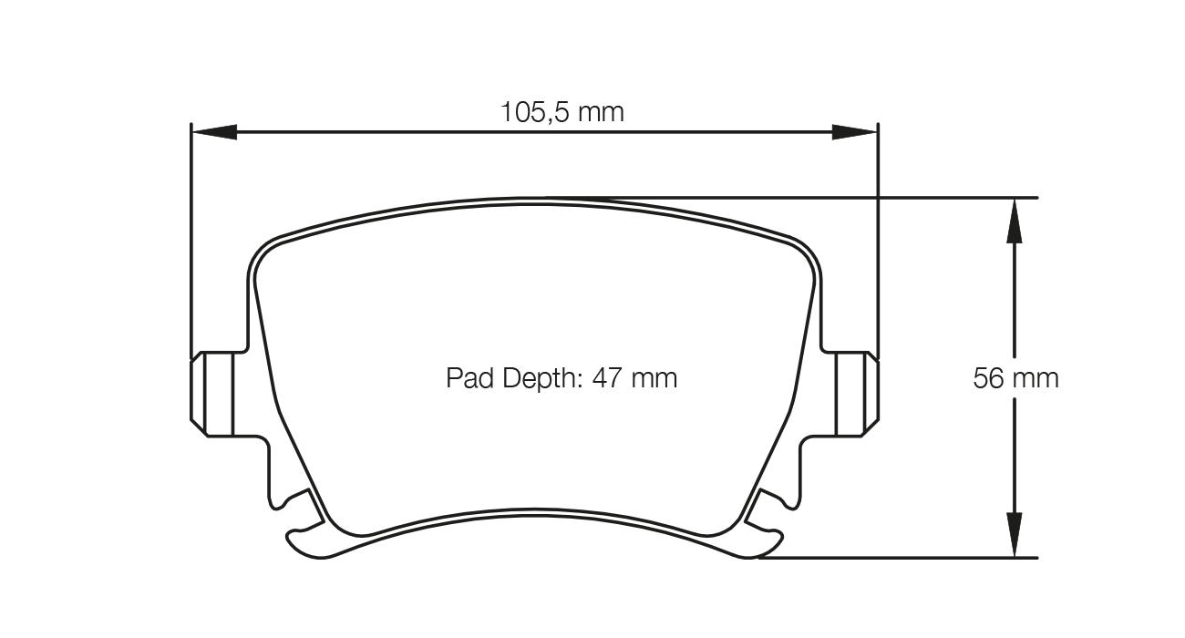 PAGID RACING BRAKE PADS U8046 AUDI, VOLKSWAGEN GOLF REAR