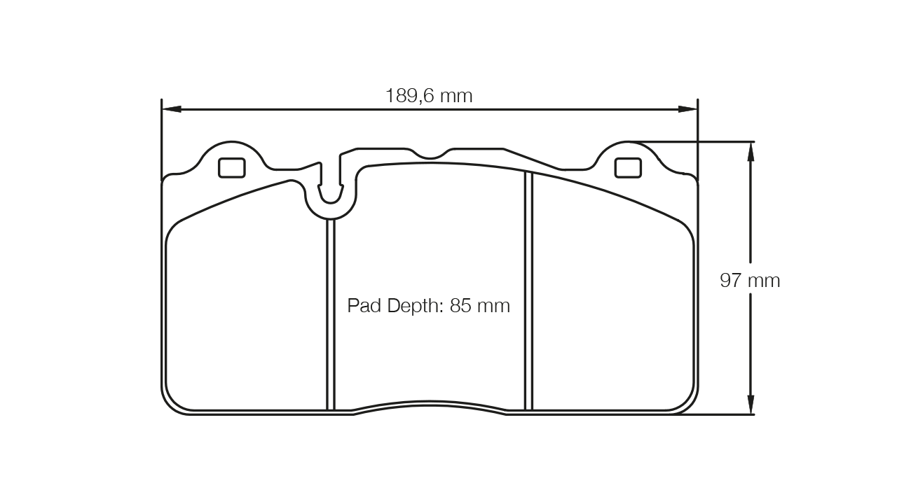 PAGID CERAMIC RSC1 BRAKE PADS U8091 TO FIT BREMBO XA5.71.xx 6 piston D85 CALIPERS