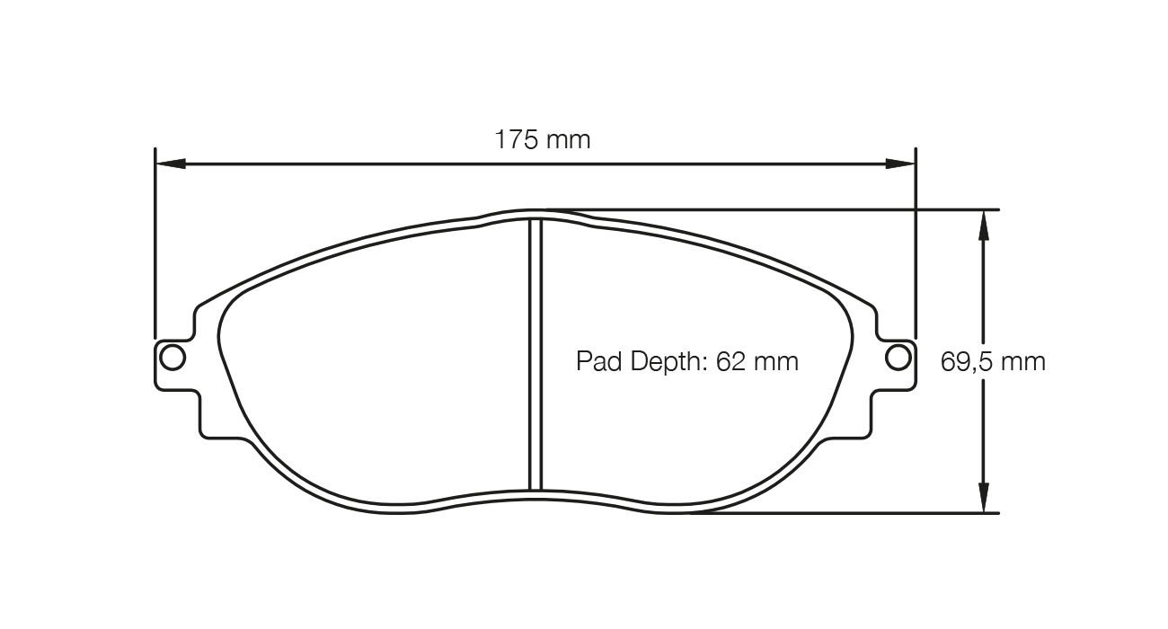 PAGID RACING RSL29 BRAKE PADS U8201 AUDI S3 & VW GOLF GTI FRONT