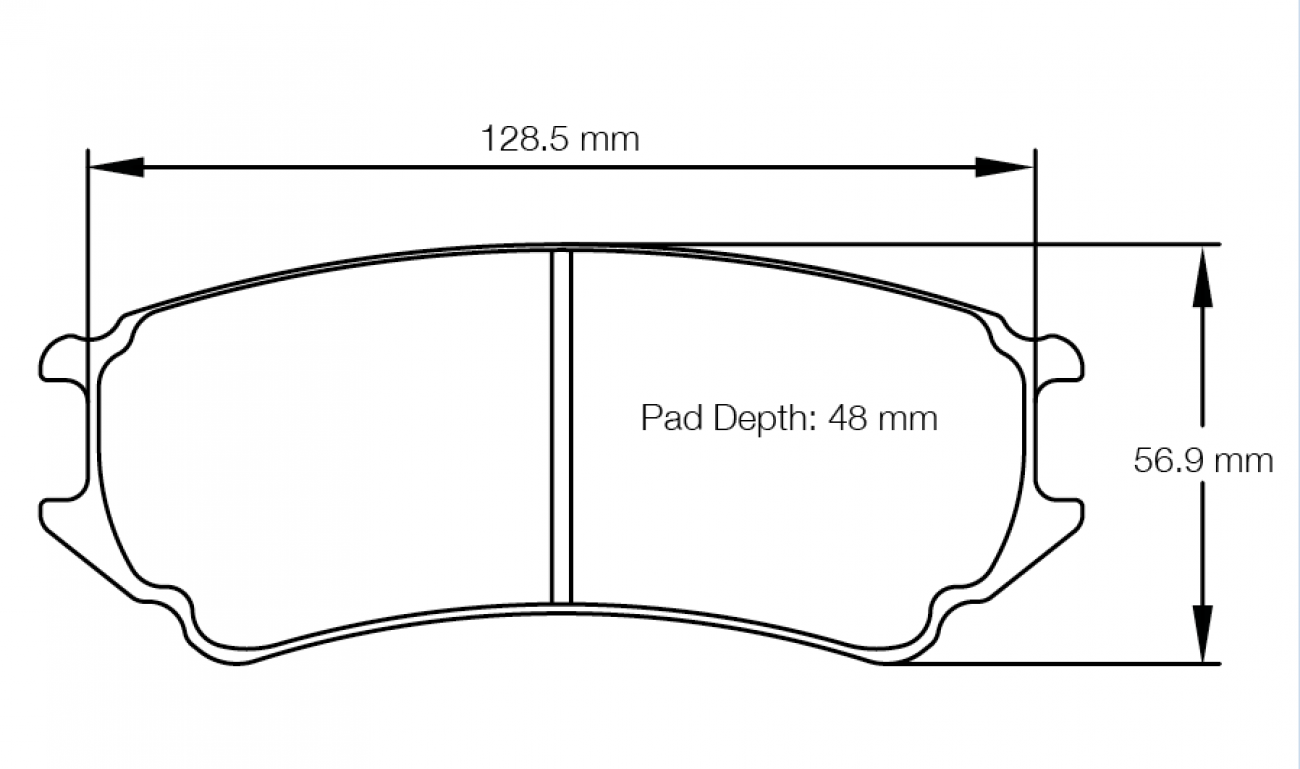 PAGID RACING RSL D1 BRAKE PADS U8242 PORSCHE 991 GT3 R REAR