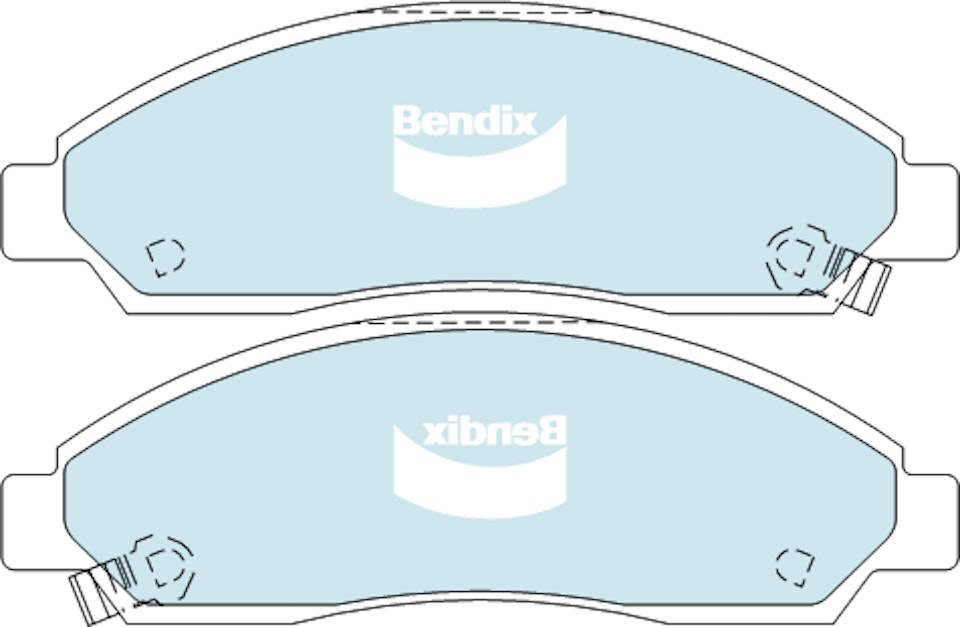 DBA EXTREME PERFORMANCE PADS DB1468 HOLDEN COLORADO FRONT