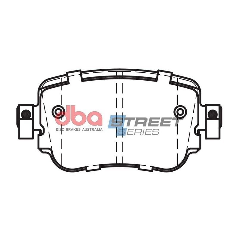 DBA STREET PERFORMANCE PADS DB15009 AUDI A1,Q3,S1 REAR
