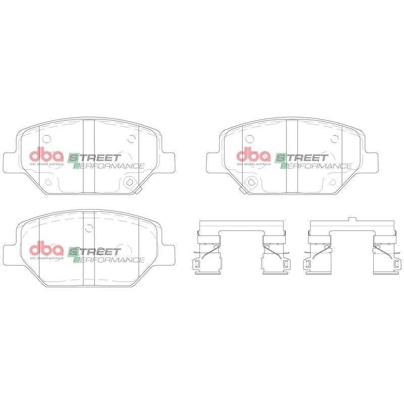 DBA STREET PERFORMANCE PADS DB15017 HOLDEN COMMODORE FRONT