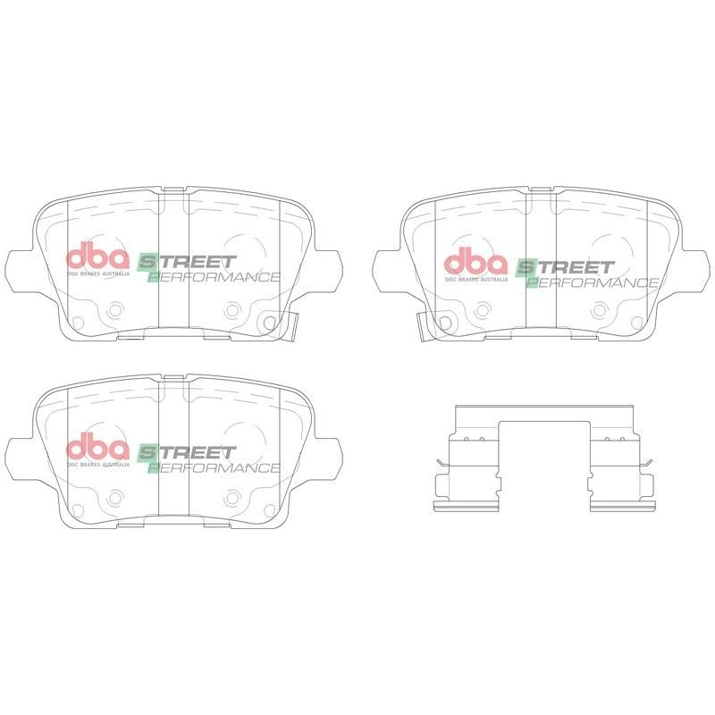 DBA STREET PERFORMANCE PADS DB15019 HOLDEN COMMODORE REAR