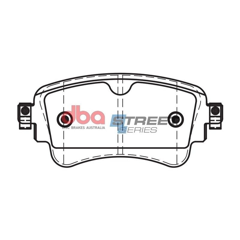 DBA STREET PERFORMANCE PADS DB15032 VOLKSWAGEN TOUAREG REAR